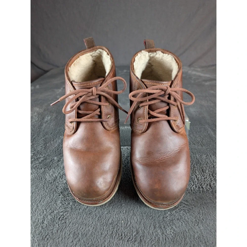 UGG Neumel Waterproof Brown Chukka Shearling Lined‎ Ankle Boots Men Size 12